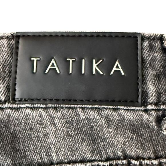 TATIKA long black cotton high waist jaens sz M - Picture 5 of 12